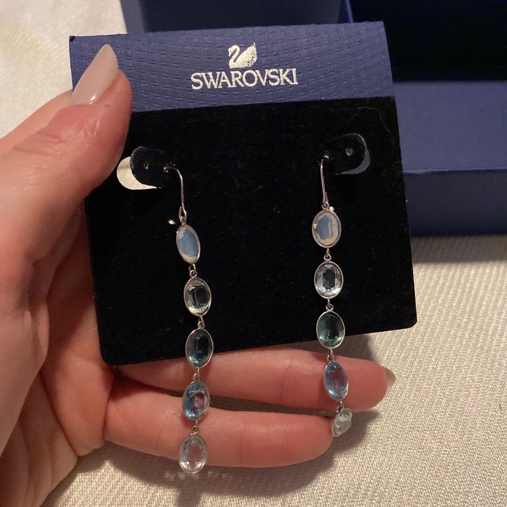 Multi blue Swarovski Earrings